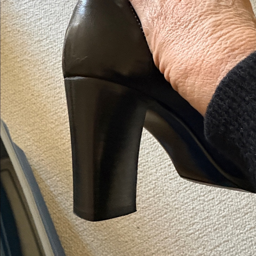 Chanel black heels/loafers 37 nwb black 98A - Picture 9 of 10